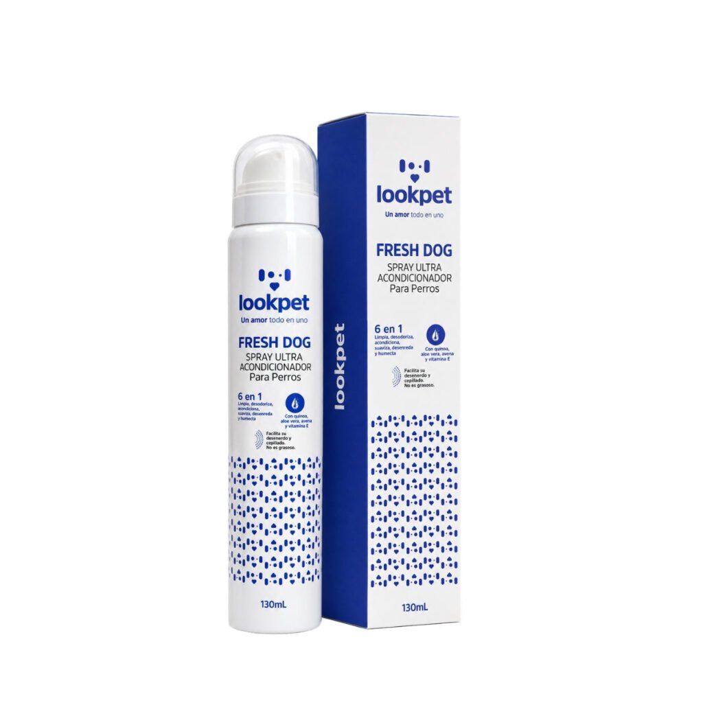 Fresh Dog Spray Ultra Acondicionador 6 en 1 con Quinoa · 130 mL · Lookpet