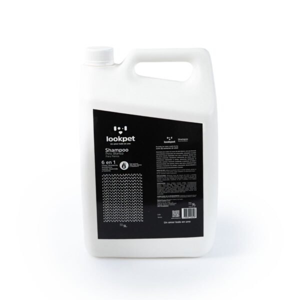 Shampoo para Perros de Pelo Blanco 6 en 1 con Quinoa · Galón 5 L · Lookpet